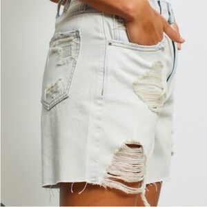 BDG Dropped Rise Distressed Denim Short